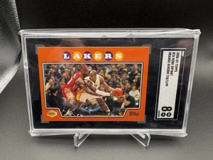 Kobe Bryant & LeBron James #24 - 2008-09 Topps Naranja /1199 -SGC 8 Nr Mt/Como Nuevo - Imagen 1 de 2