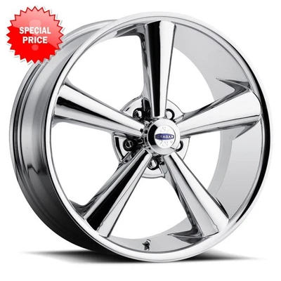 CRAGAR 614C S/S Modern Muscle Rim 18X8 5X120 Offset 28 Chrome (Quantity of 1) - Image 1 of 2