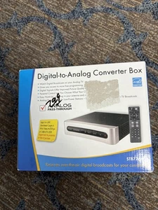 Digital-to-Analog Converter Box STB7766G1 Analog Pass-Through Remote TV Tuner Ne - Picture 1 of 4