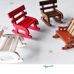 Miniaturas vintage de madera para casa de muñecas escala 1/12 de 2 piezas sala de estar - Imagen 1 de 12