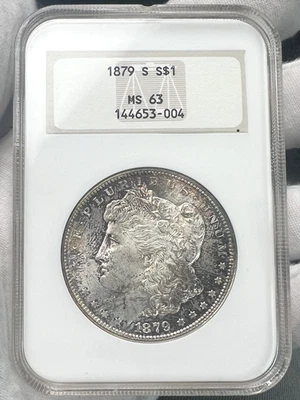 1879-S $1 Morgan Dollar NGC MS63 ~ 90% Silver US Coin - Image 1 of 4