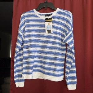 Joseph A. Blau weiß gestreifter Pullover Damen Gr. Small neu mit Etikett relaxed " - Bild 1 von 5