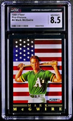 🔥 1991 Fleer - Pro-Vision MARK McGWIRE #4 - CGC 8.5!! - Изображение 1 из 2