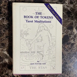 Meditaciones del Tarot El Libro de las Fichas por Paul Foster Estuche Tapa Dura 1989 Color - Imagen 1 de 2