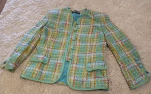 Herbert Grossman Pastel Blazer Jacket Women Cynthia Sobel Union Made sz 14 (59A) - Picture 1 of 4