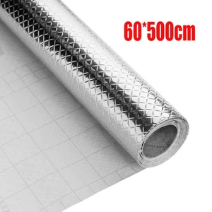 60CMx5M Foil Roll Bubble Radiator Insulation Heat Energy Saver Reflective Rooms - Picture 1 of 9