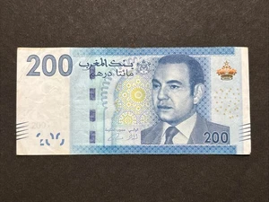 2012 Bank Of Morocco 200 Dirhams Banknote - Picture 1 of 2