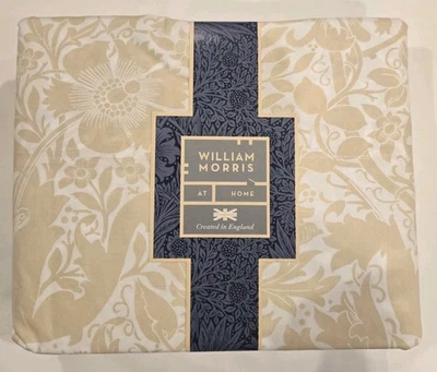 Набор простыней William Morris Tonal Compton Pale Gold King 4 шт. | растительный цветочный - Изображение 1 из 3