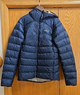 Rab Mens Cirrus Ultra Hoody Jacket Size LARGE tempest Blue EUC - Image 1 of 4