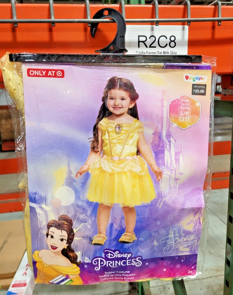 Disguise Halloween Costume Disney Princess Belle Dress Toddler NEW - Image 1 of 1