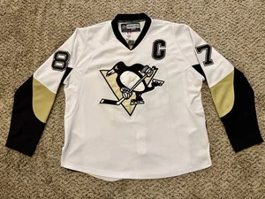Sidney Crosby Pittsburgh Penguins weiß Hockey Trikot Reebok NHL #87 Gr. 52 - Bild 1 von 4