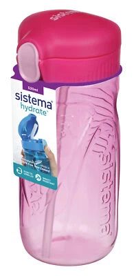 Sistema Tritan Quick Flip Bottle, 520 ml, Pink