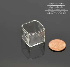 1:12 Miniature Square Vase/ Contaioner 1 PC B62 - Picture 1 of 3