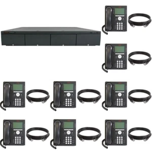 Avaya IP500 Phone System Control Unit w/ 8 Avaya 9508 Phones 1 X DS Station Card - Picture 1 of 2