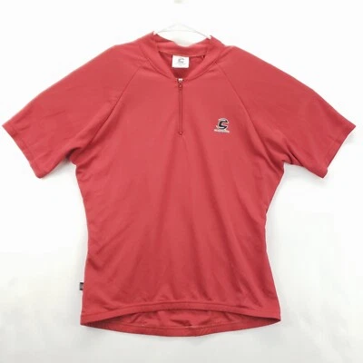 Cannondale Cycling Jersey Mens Large Red 100% Polyester Chrono USA Made 1/4 Zip — 第 1/4 张图片