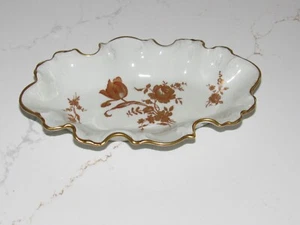 Limoges France Floral Dish 9" Signed - Picture 1 of 2