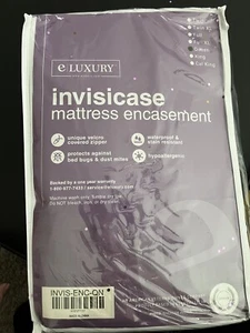 Neu eLuxury Invisicase Queen Matratzenummantelung V-Lock Reißverschluss - Bild 1 von 2