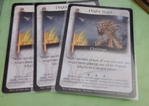 (3) 1999 Wheel of Time CCG - NIGHT RAID Promo Challenge Cards TCG Robert Jordan - Picture 1 of 1