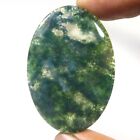 Natural Green Moss Seaweed Agate Cabochon 46x32 mm Oval Shape Gemstone MOS-352