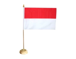 Tischflagge Indonesien indonesische Tischfahne 15x22cm - Bild 1 von 1