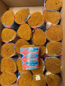Lot of 22 Vintage Brown Bernat Craftsman Precut Latch Hook Yarn WOOL/NYLON blend - Picture 1 of 2