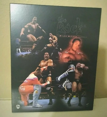 Dwayne The Rock Johnson official 1998 WWF Plaque, WWE, near mint Cover