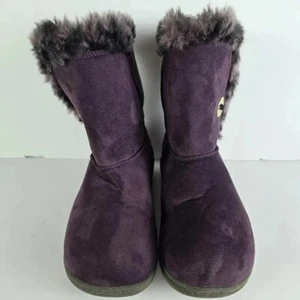 Vionic Boots/Slippers Women’s Indulge Fairfax Winter Fur Trim Purple Size 7 - Picture 1 of 10