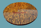 30" Inlay Use Marble Dining Corner  Table Top Mosaic Round Tiger Eye  Decor