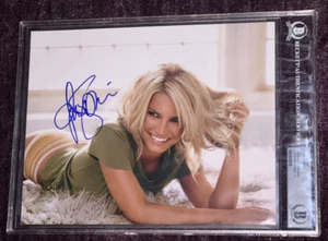 JESSICA SIMPSON Signed 8 X 10 PHOTO Beckett Encapsulated AUTO GRADE 10 - Picture 1 of 4