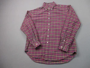 Camisa Polo Ralph Lauren De Colección Hombres Extra Grande Rojo Azul Verde Poni A Cuadros Años 90 - Imagen 1 de 10