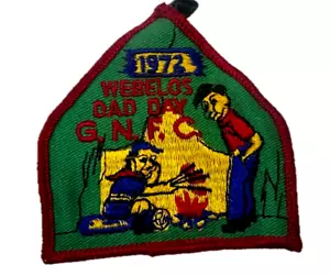 Parche Webelos Dad Day G.N.F.C 1972 Camping Boy Scout of America coleccionable BSA - Imagen 1 de 6