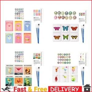 6 Pack Paint by Numbers Kit with Brush and Acrylic Paints for Home Wall Decor - Picture 1 of 24