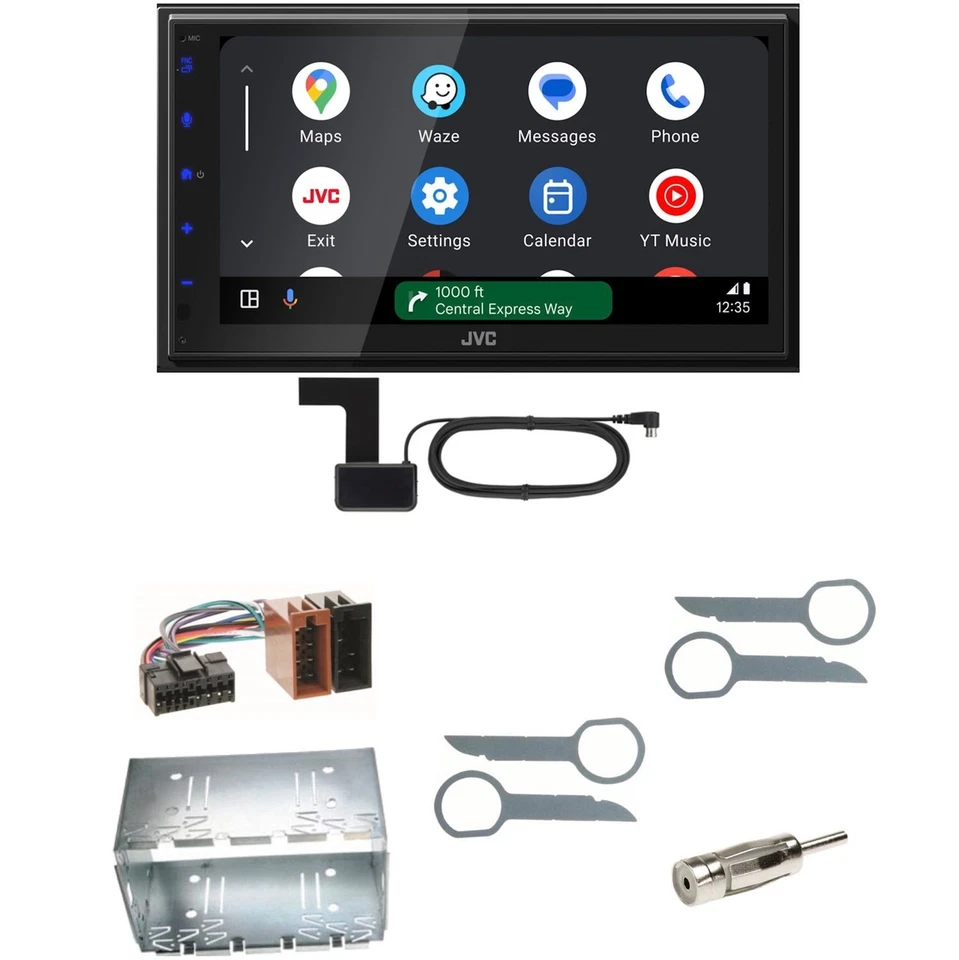 JVC KW-M595DBT Android Auto CarPlay Digitalradio Einbauset für Mercedes ML W163 - Bild 1 von 1