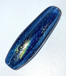 Cuentas de vidrio hueco soplado a mano dicroico azul cobalto focal murano boro - Imagen 1 de 9