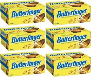 6 PK Barrette di Caramelle al Cioccolato al Latte Butterfinger, Caramelle sfuse a grandezza naturale 1,9 once (36 CT) - Foto 1 di 7