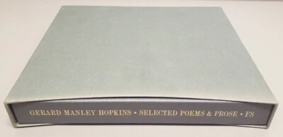 Rare Gerald Manley Hopkins Selected Poems & Prose Folio Society hardcover 2012 Foto 1 de 4