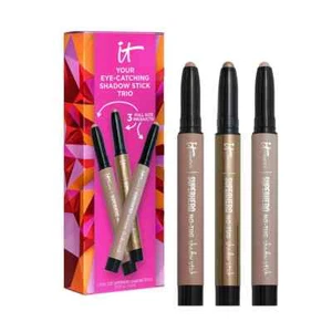 IT Cosmetics Superhero Shadow Stick Trio Shade Super Slate, Taupe, Bare & Brave - Picture 1 of 3