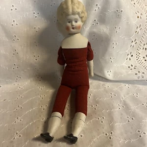 Vintage Bisque Head Doll - Picture 1 of 10