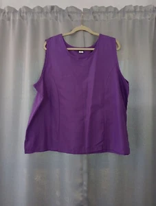 Salon Studio Damen Frauen Trägertop ärmellos lila Polyester Größe 2X - Bild 1 von 5