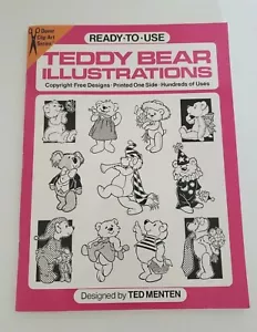 Dover Ready-to-Use Teddy Bear Illustrations by Ted Menten, 1985 - Picture 1 of 8