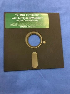Commodore 64 Typing Tutor III con disco Letter Invaders - Imagen 1 de 2