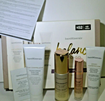 BareMinerals Balance to Go Normal to Combination Skin Travel Size Set x 4 - Image 1 of 3