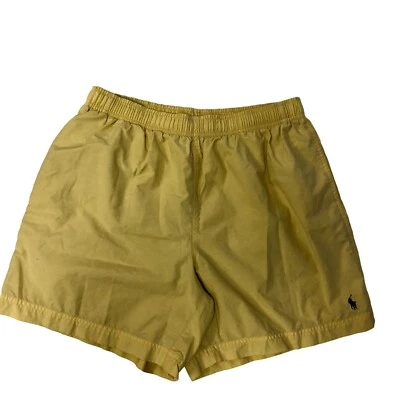 Pantalones Cortos de Natación DE Colección 80 90 polo sport Ralph Lauren LOGO Amarillo Playa Bañador L Foto 1 de 4
