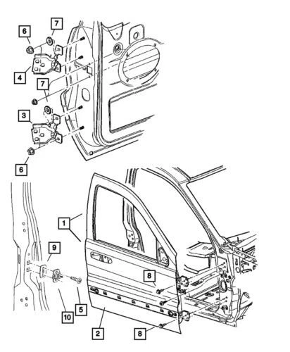 Panel de reparación de puerta izquierda genuino Mopar 2005-2010 Jeep Grand Cherokee 55394355AB Foto 1 de 3