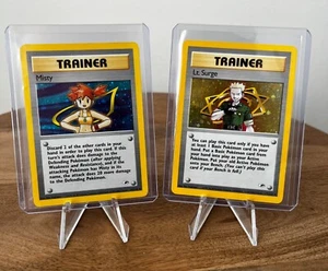 Pokémon Gym Heroes - Misty & Lt. Surge - Holo - Picture 1 of 6