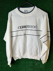cerruti 1881 sport white sweatshirt size small - Picture 1 of 5