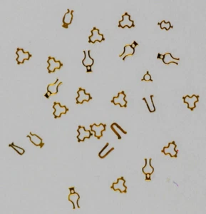 25 Mollette Incabloc incaflex x bilancieri ferma rubini orologi orologiaio