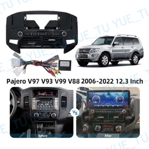 12.3''Car Radio Stereo Dash Frame Fascia for Mitsubishi Pajero V97 V93 V99 V88 - Imagen 1 de 1