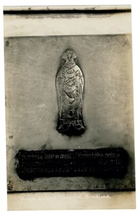 KENT - BROOKLANDS CHURCH, BRASS MEMORIAL c1503 Real Photo Postcard - Picture 1 of 1