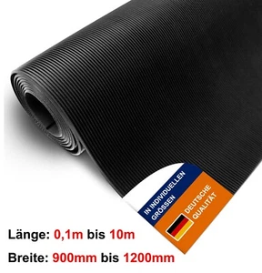 Feinriefenmatte 3mm - 0,9m bis 1,2m breit Gummimatte Gummiläufer Bodenbelag - Bild 1 von 9